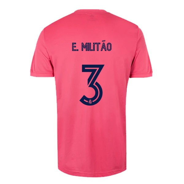 Maillot Football Real Madrid Exterieur NO.3 E. Militão 2020-21 Rose